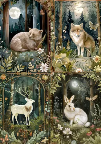Fripperies Woodland A5 Creative Paper Set (WOO)