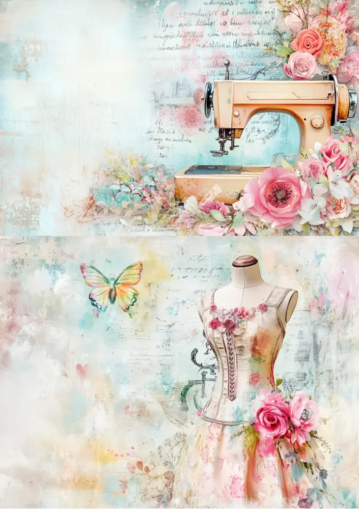 Fripperies The Seamstress A5 Creative Paper Set (TSE)