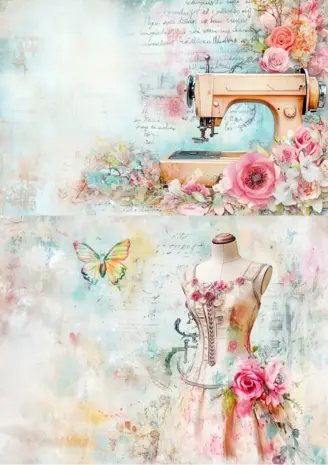 Fripperies The Seamstress A5 Creative Paper Set (TSE)