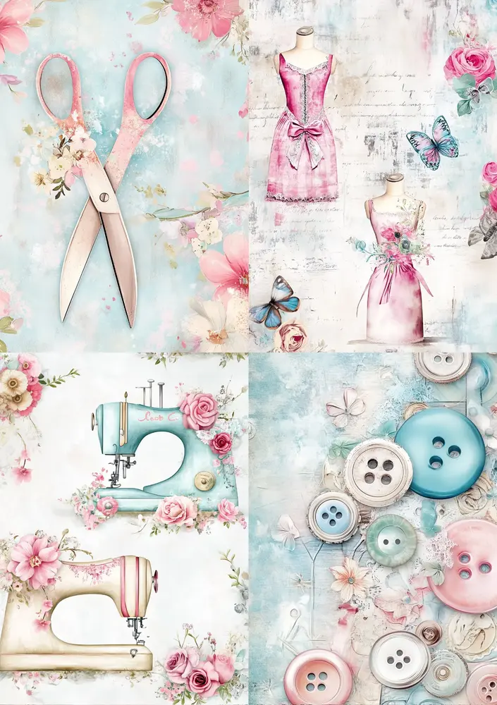 Fripperies The Seamstress A5 Creative Paper Set (TSE)