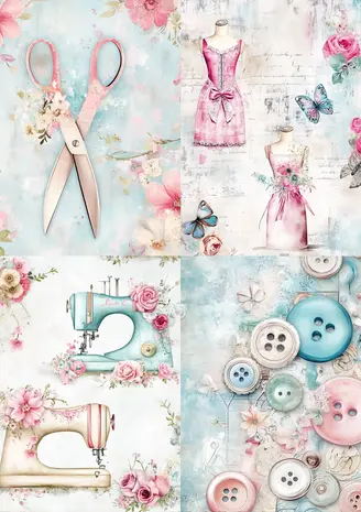 Fripperies The Seamstress A5 Creative Paper Set (TSE)