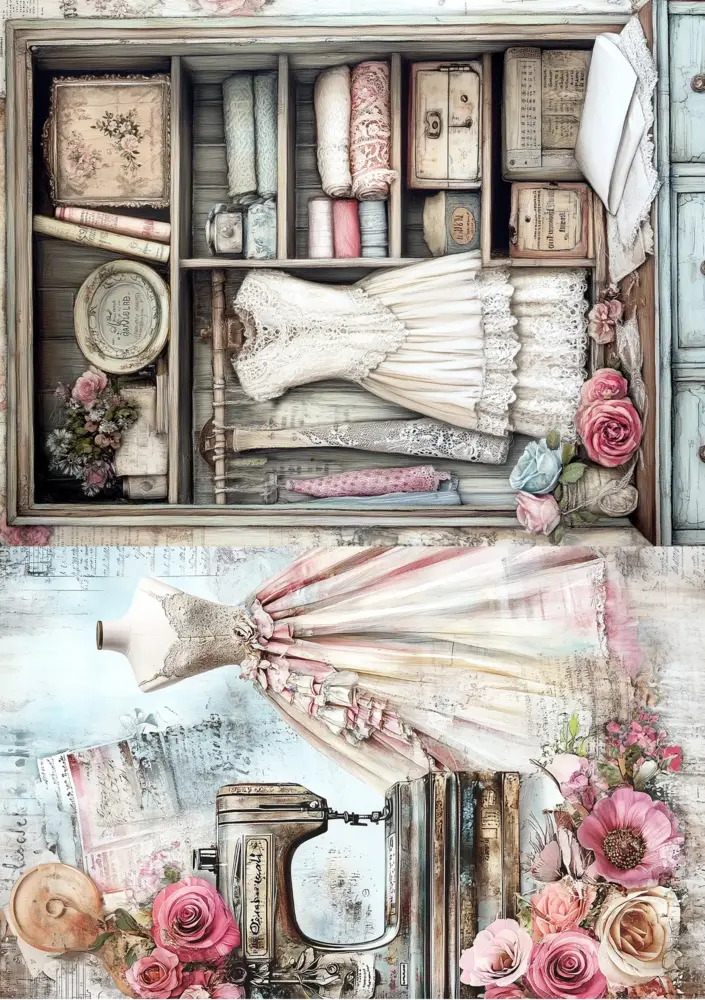 Fripperies The Seamstress A5 Creative Paper Set (TSE)