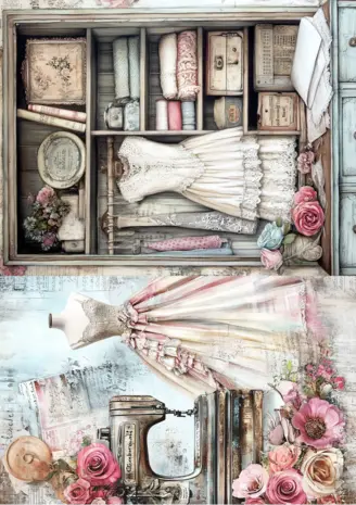 Fripperies The Seamstress A5 Creative Paper Set (TSE)