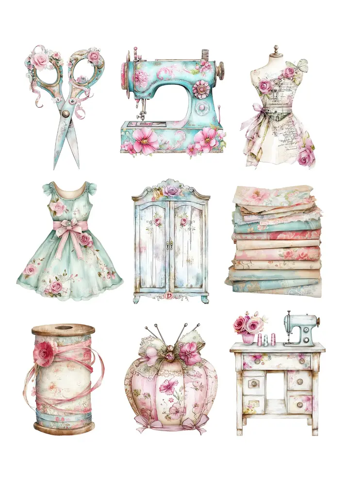 Fripperies The Seamstress A5 Creative Paper Set (TSE)
