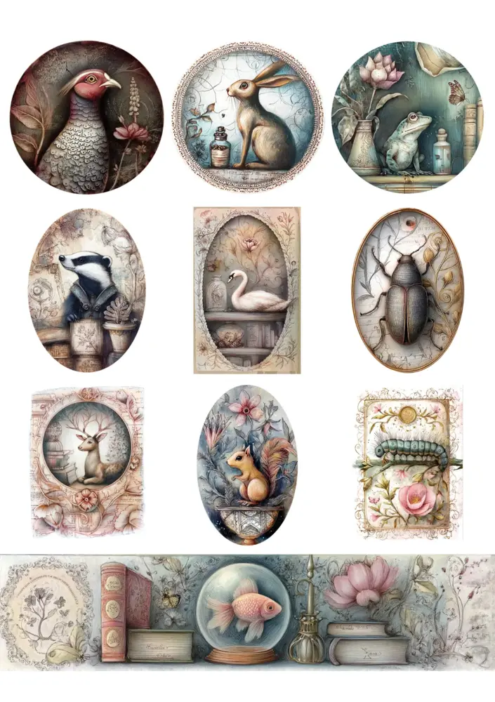 Fripperies Curiosities A5 Creative Paper Set (CUR)