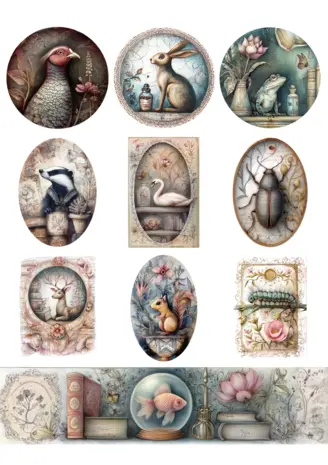 Fripperies Curiosities A5 Creative Paper Set (CUR)