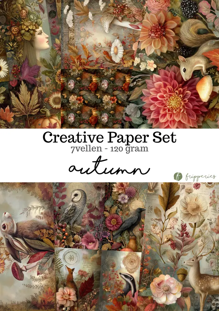 Fripperies Autumn A5 Creative Paper Set (AUT)