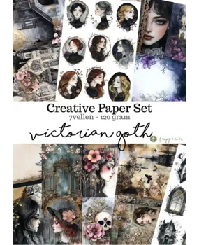 Fripperies Victorian Goth A5 Creative Paper Set (VIC)
