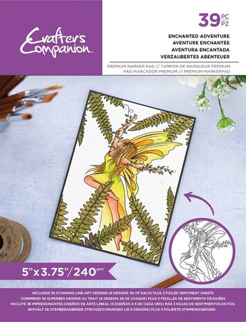 Crafter's Companion Card Front Colouring Pads Enchanted Adventure (CC-COLPAD5-ENAD)