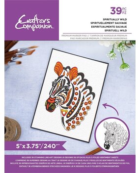 Crafter's Companion Card Front Colouring Pads Spiritually Wild (CC-COLPAD5-SPWI)