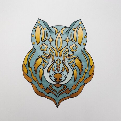 Crafter's Companion Card Front Colouring Pads Spiritually Wild (CC-COLPAD5-SPWI)