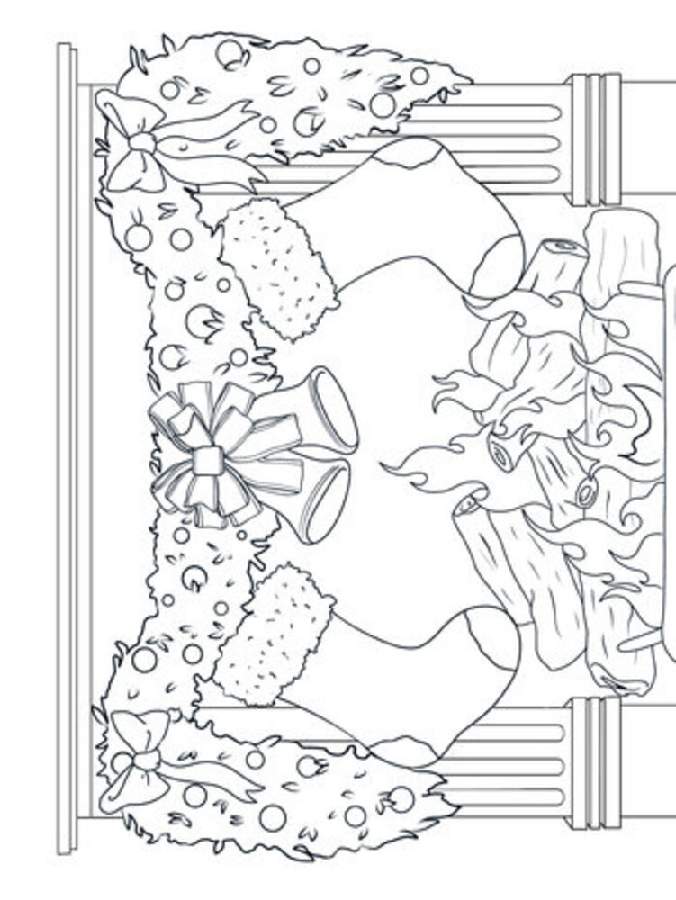 Crafter's Companion Card Front Colouring Pads Merry Christmas To All (CC-COLPAD-MCTA)