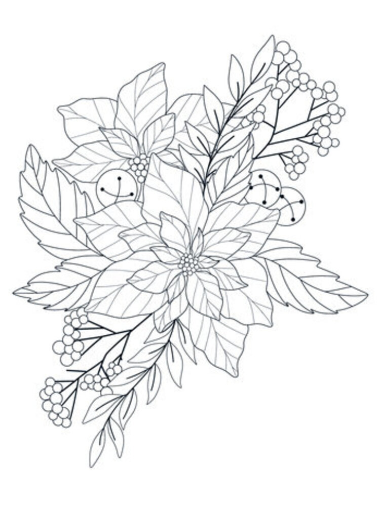 Crafter's Companion Card Front Colouring Pads Natures Christmas (CC-COLPAD-NACH)