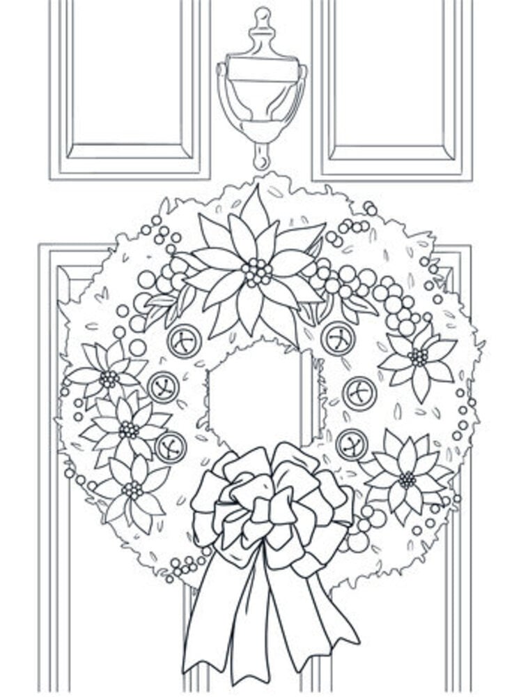 Crafter's Companion Card Front Colouring Pads Natures Christmas (CC-COLPAD-NACH)