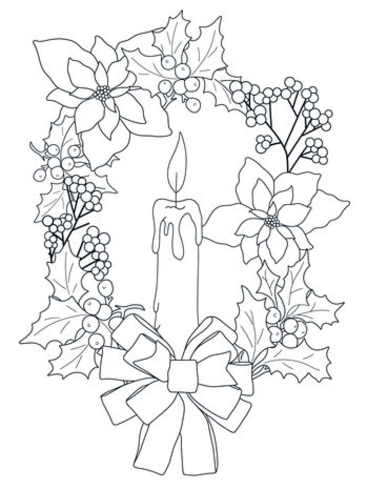 Crafter's Companion Card Front Colouring Pads Natures Christmas (CC-COLPAD-NACH)