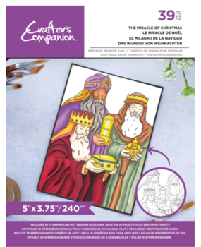 Crafter's Companion Card Front Colouring Pads The Miracle Of Christmas (CC-COLPAD-TMOC)