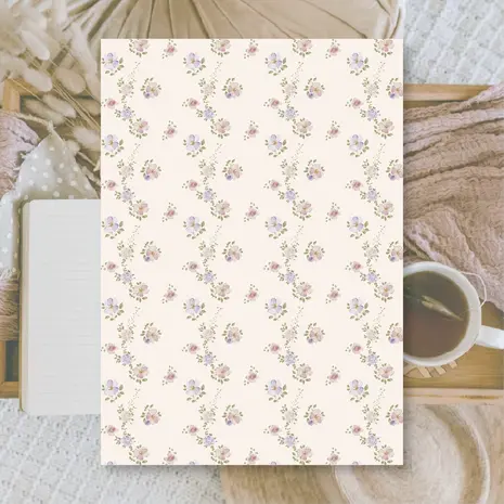 Plan & Plot Studio Floral Background Paper (14,8x21 cm) (BP-A5-002)