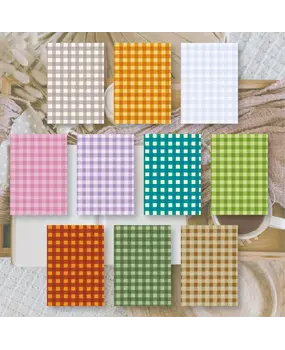 Plan & Plot Studio Gingham Background Paper (14,8x21 cm) (BP-A5-001)