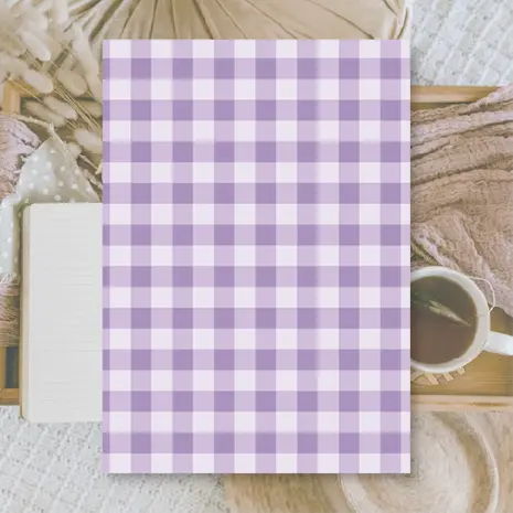 Plan & Plot Studio Gingham Background Paper (14,8x21 cm) (BP-A5-001)
