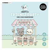 Creative Craftlab Friendz Party 8x8 Inch Cozy & Cute Colouring Book (CCL-FR-CB07)