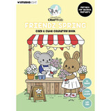 Creative Craftlab PRE-ORDER Friendz Spring A6 Cozy & Cute Colouring Book (CCL-FR-CB09)