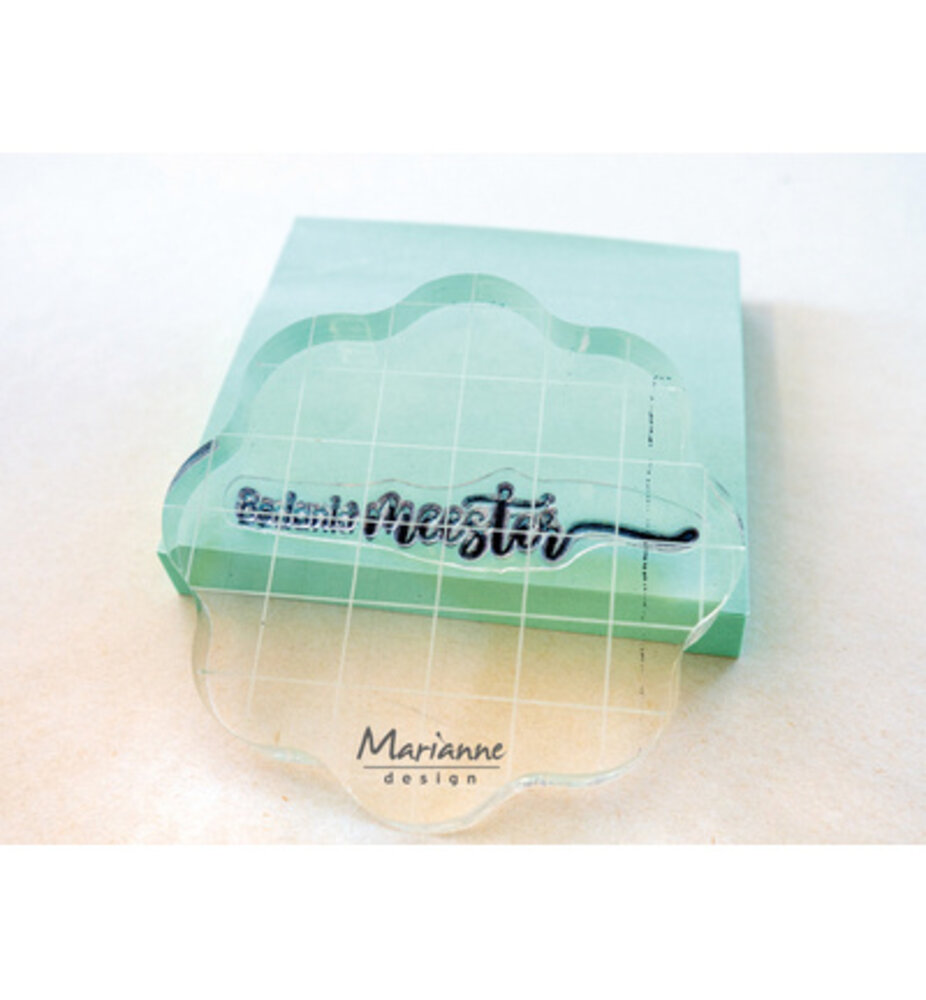 Marianne Design PRE-ORDER Acrylic Stamp Block Large (LR0011)