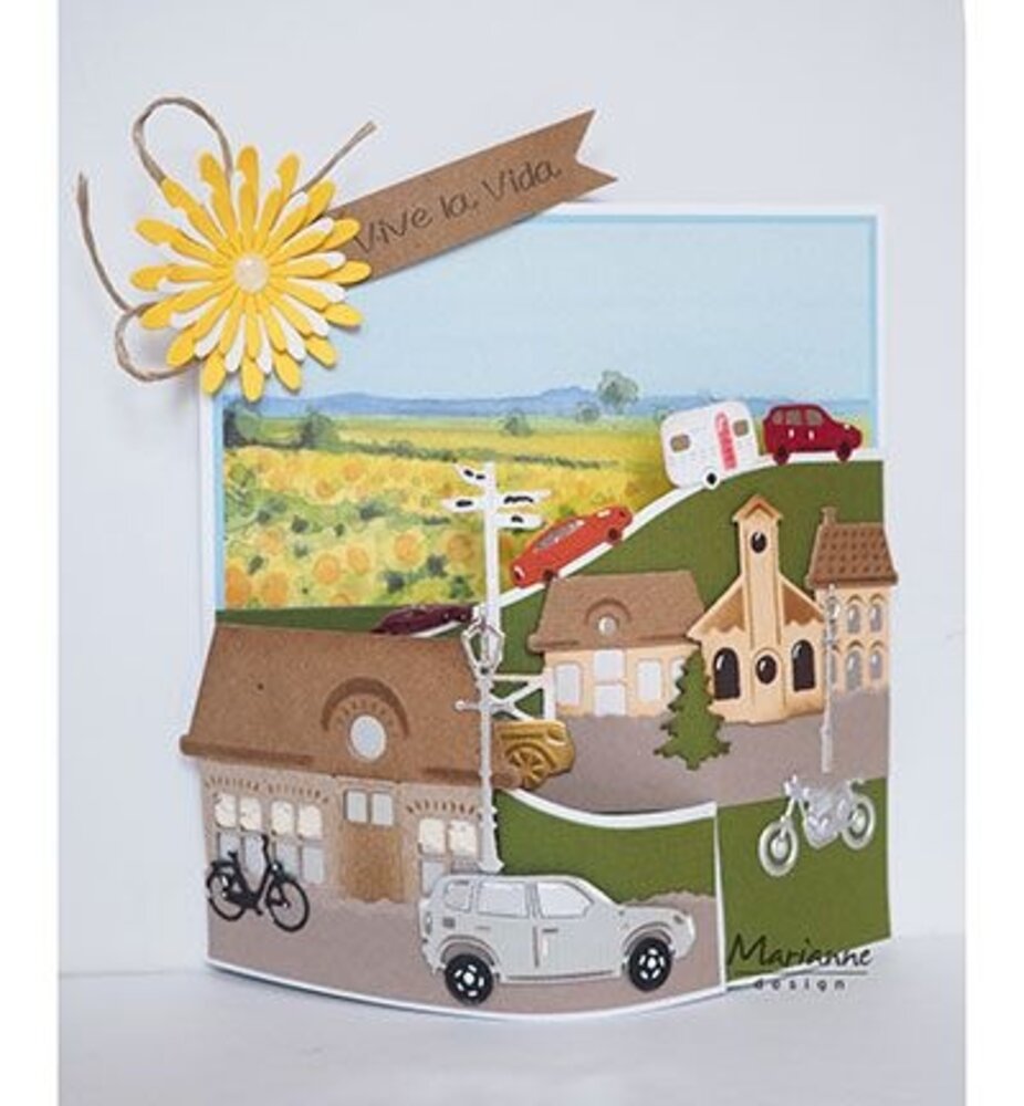 Marianne Design PRE-ORDER Collectables Village Decoration Set (COL1435)