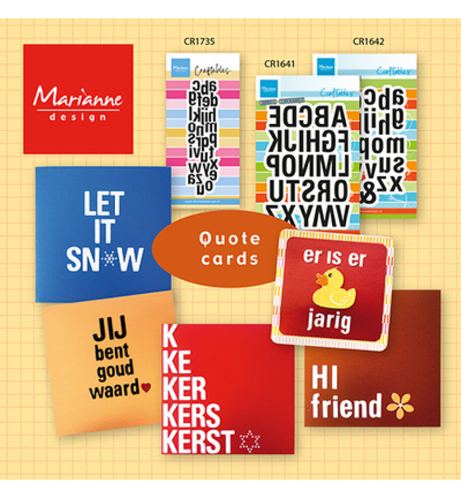 Marianne Design PRE-ORDER Craftables Alphabet (CR1735)