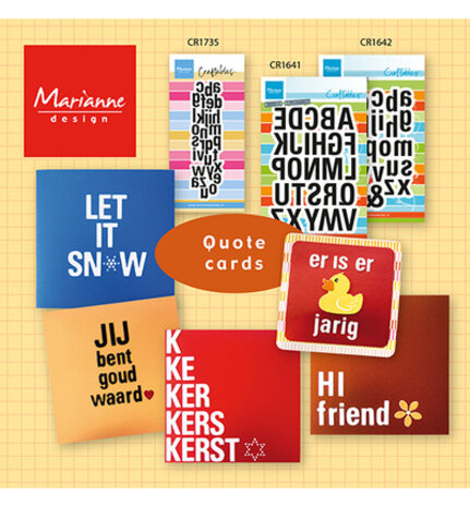 Marianne Design PRE-ORDER Craftables Alphabet (CR1735)