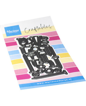 Marianne Design PRE-ORDER Craftables Punch die XL Nuts & Bolts (CR1736)