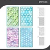 Sizzix PRE-ORDER Vicki Boutin A5 Stencils Background Textures (667083)