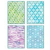 Sizzix PRE-ORDER Vicki Boutin A5 Stencils Background Textures (667083)