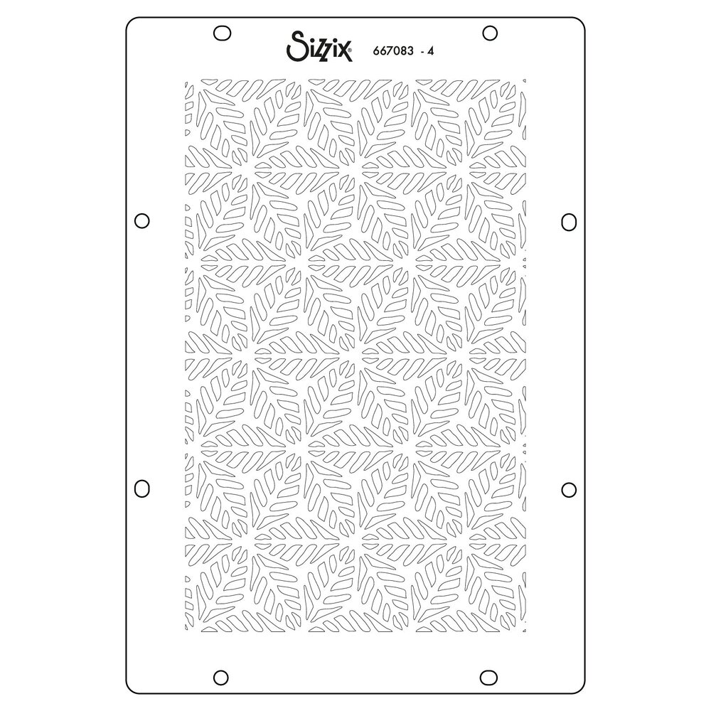 Sizzix PRE-ORDER Vicki Boutin A5 Stencils Background Textures (667083)