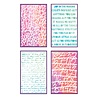 Sizzix PRE-ORDER Vicki Boutin A5 Stencils Words and Numbers (667161)