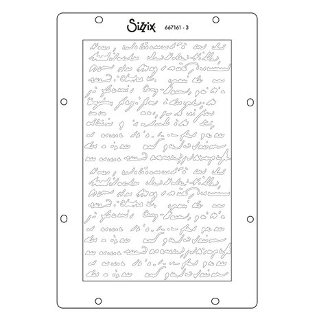 Sizzix Vicki Boutin A5 Stencils Words and Numbers (667161) Sizzix Vicki Boutin A5 Stencils Words and Numbers (667161)