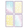 Sizzix PRE-ORDER Vicki Boutin A5 Stencils Stitched Florals (667162)