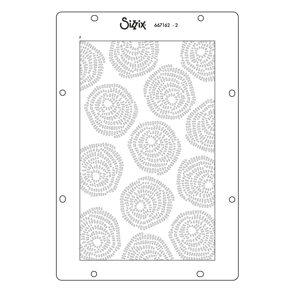 Sizzix PRE-ORDER Vicki Boutin A5 Stencils Stitched Florals (667162)