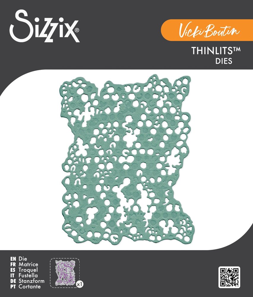 Sizzix PRE-ORDER Vicki Boutin Thinlits Die Set Bubble Wrap Background (667084)