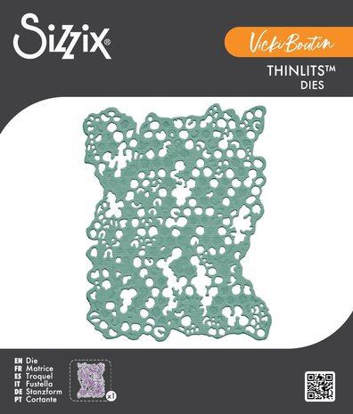 Sizzix PRE-ORDER Vicki Boutin Thinlits Die Set Bubble Wrap Background (667084)