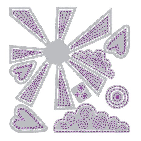 Sizzix PRE-ORDER Vicki Boutin Thinlits Die Set Sunny Days (667163)