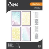 Sizzix Vicki Boutin A5 Stencils Stitched Florals (667162)