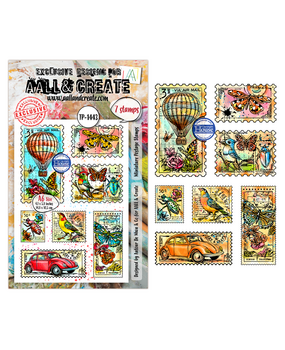 AALL and Create Clear Stamp Set A6 Miniature Postage Stamps (AALL-TP-1443)