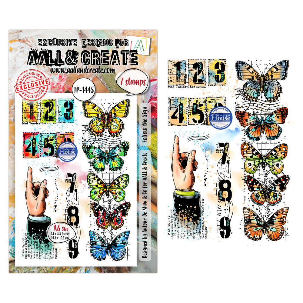 AALL and Create Clear Stamp Set A6 Follow the Sign (AALL-TP-1445)