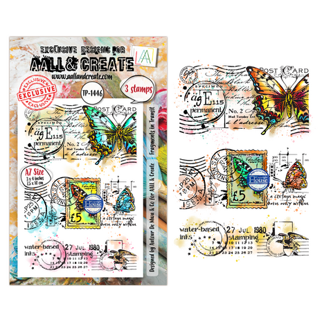 AALL and Create Clear Stamp Set A7 Fragments in Transit (AALL-TP-1246)