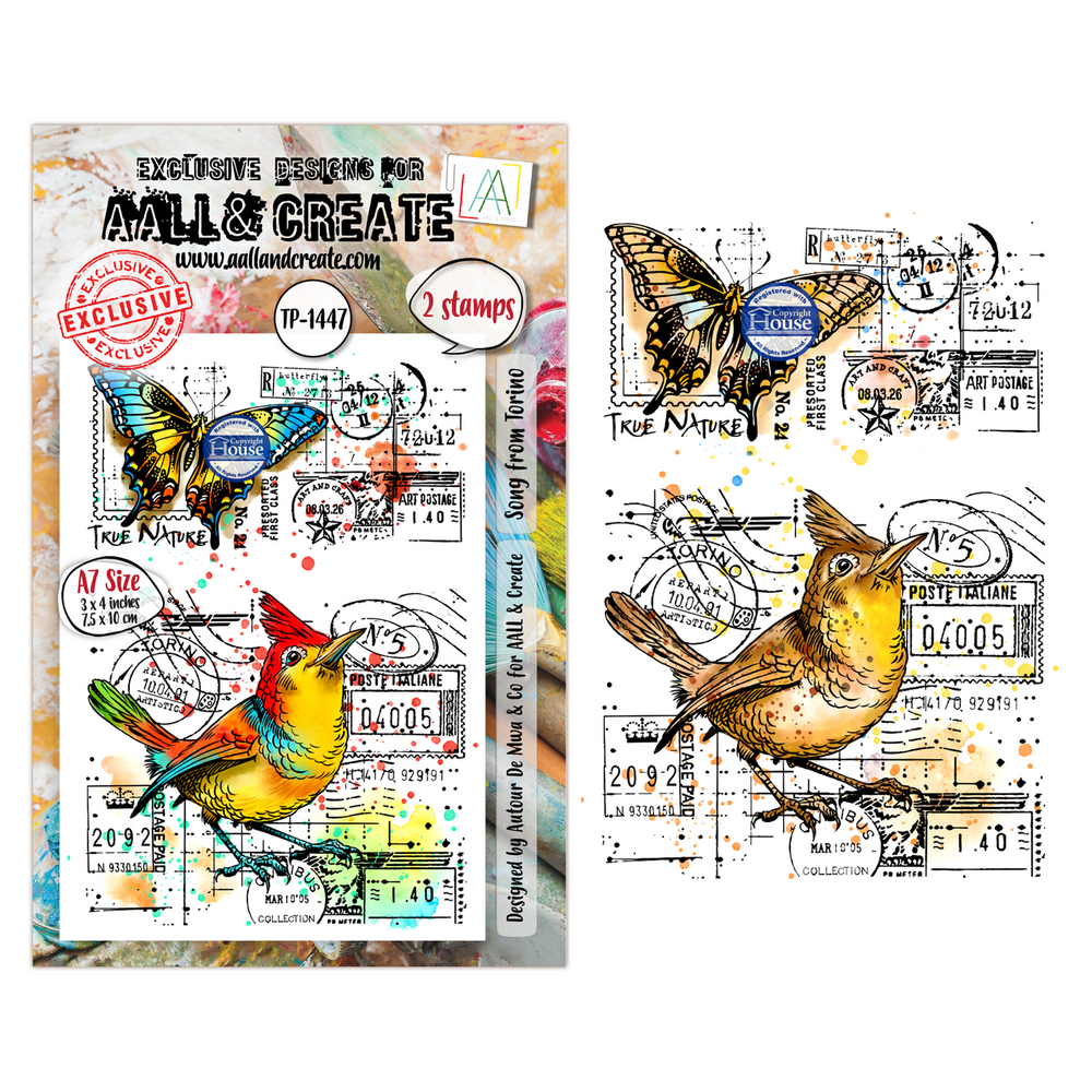 AALL and Create Clear Stamp Set A7 Song from Torino (AALL-TP-1247)