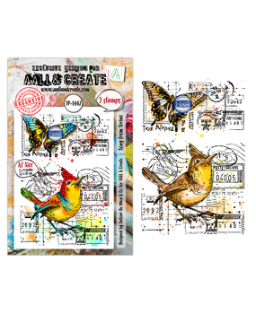 AALL and Create Clear Stamp Set A7 Song from Torino (AALL-TP-1247)