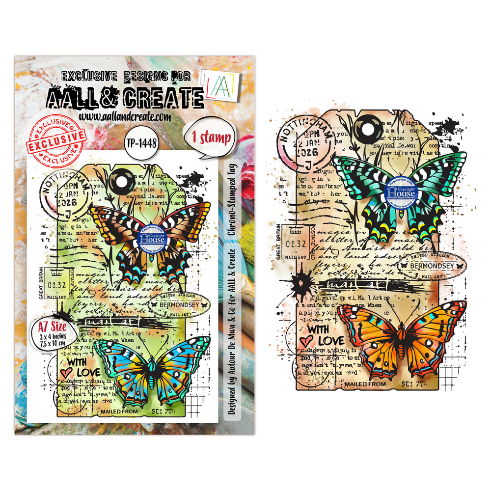 AALL and Create Clear Stamp Set A7 Chrono-Stamped Tag (AALL-TP-1248)