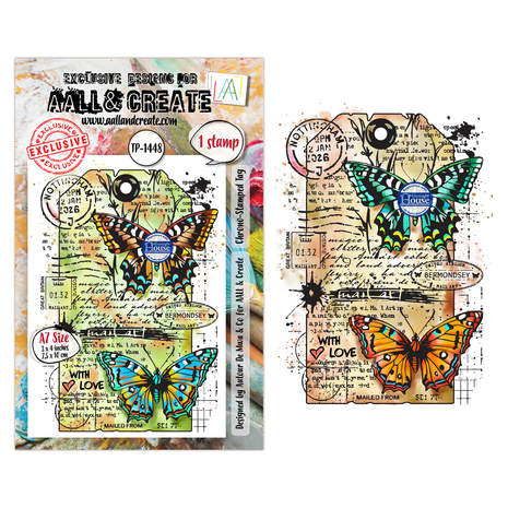AALL and Create Clear Stamp Set A7 Chrono-Stamped Tag (AALL-TP-1248)