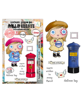 AALL and Create Clear Stamp Set A7 Deliver Joy (AALL-TP-1376)