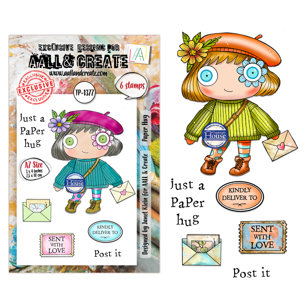 AALL and Create Clear Stamp Set A7 Paper Hug (AALL-TP-1377)